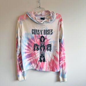 Guns N' Roses tie-dye pullover Hoodie Size M
